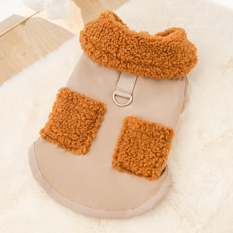 Dog Puppy Clothes Korean Style Coffee Sweater Fit Small Dog Pet Cat Autumn &amp;Winter Pet Cute Costume Dog Cloth Coat
