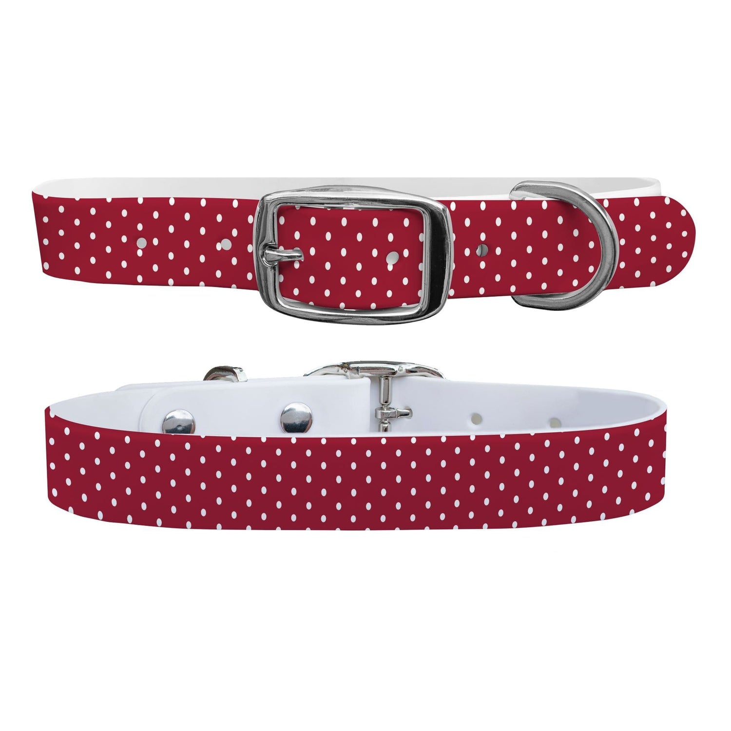 Alabama Team Spirit Polka Dot Dog Collar