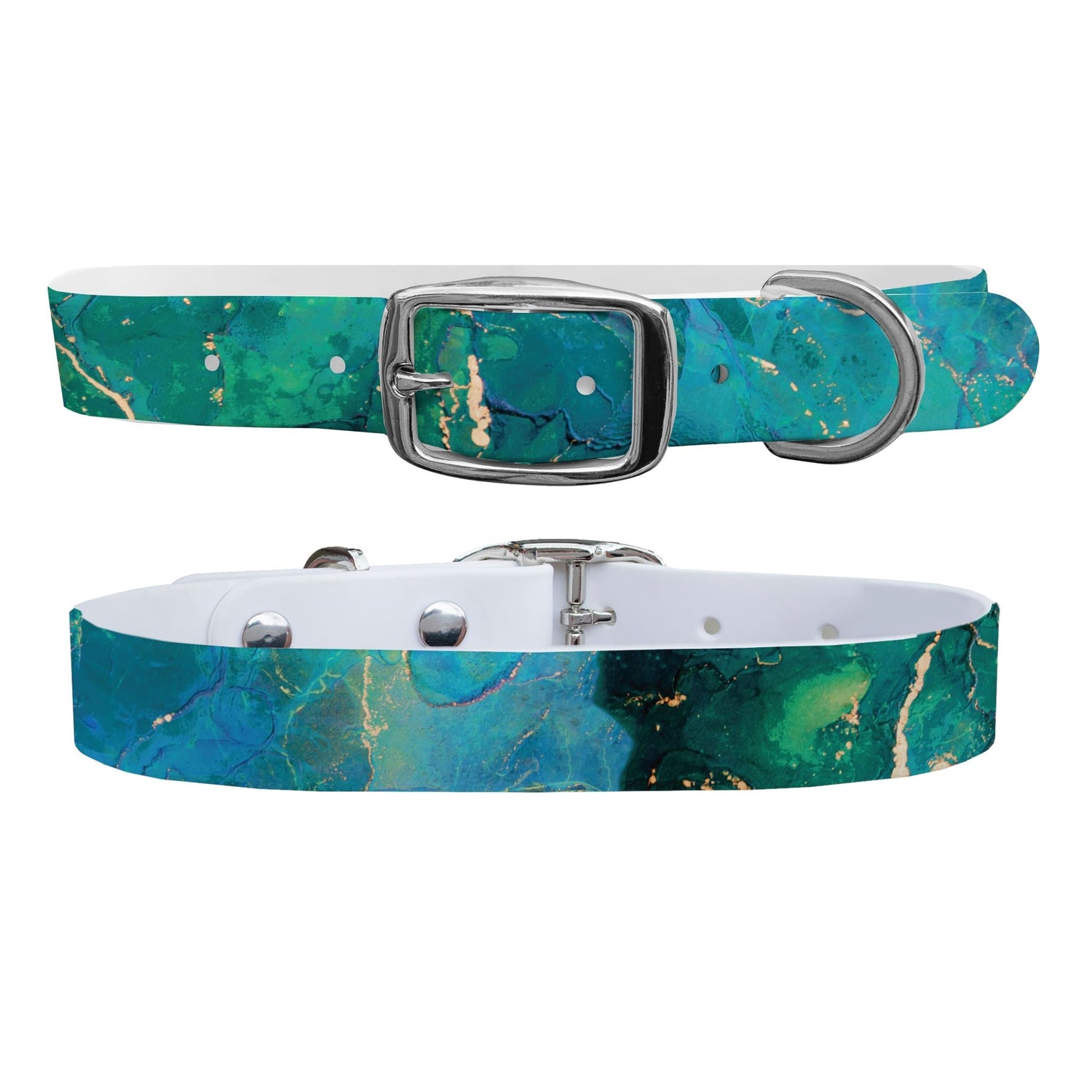 Emerald &amp; Gold Dog Collar