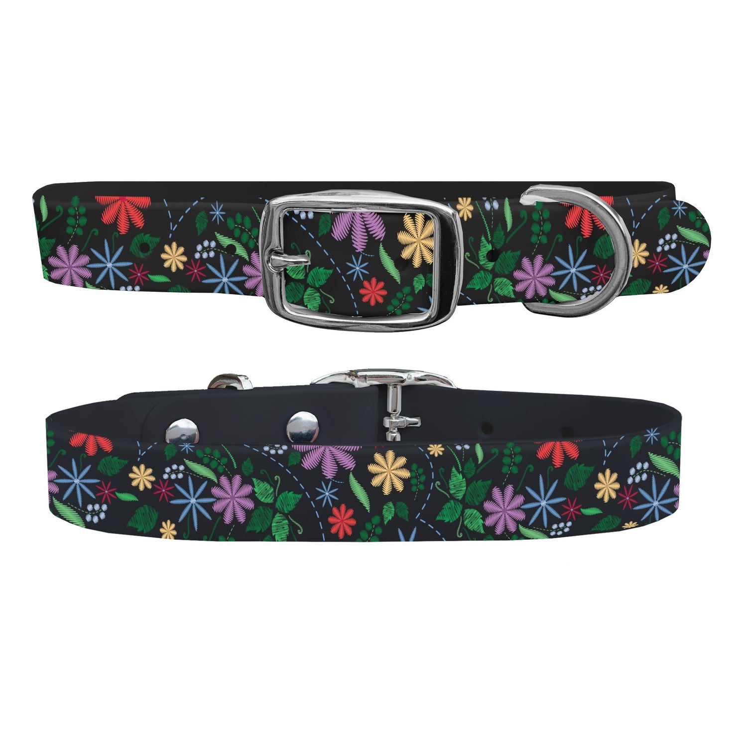 Floral Threads Dog Collar