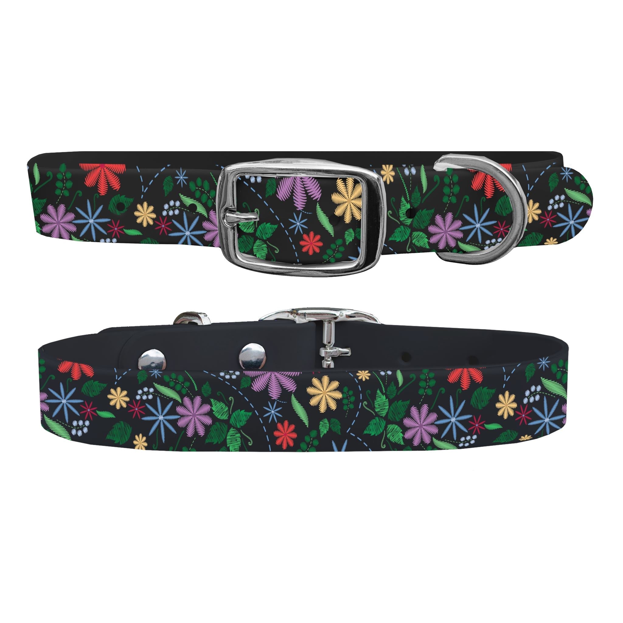 Floral Threads Dog Collar