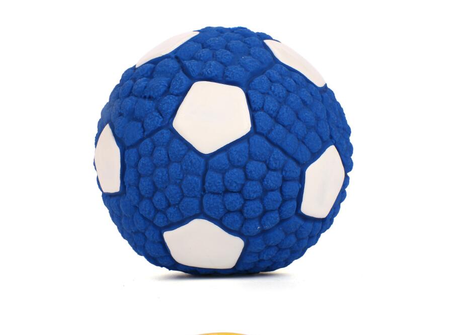 Dog toy bite-proof teeth molar latex toy ball pet interactive sound training ball pet supplies