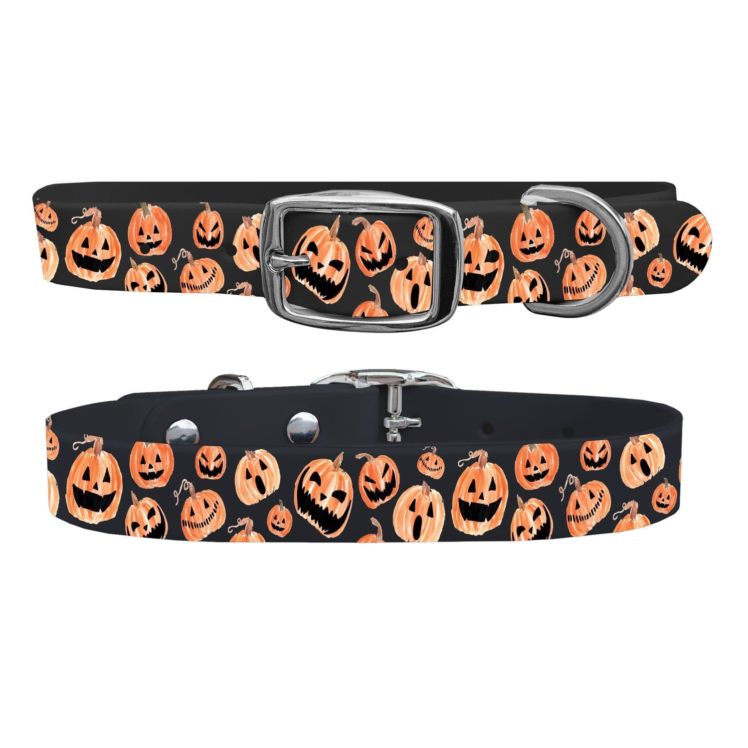 Jack-O-Lantern Dog Collar