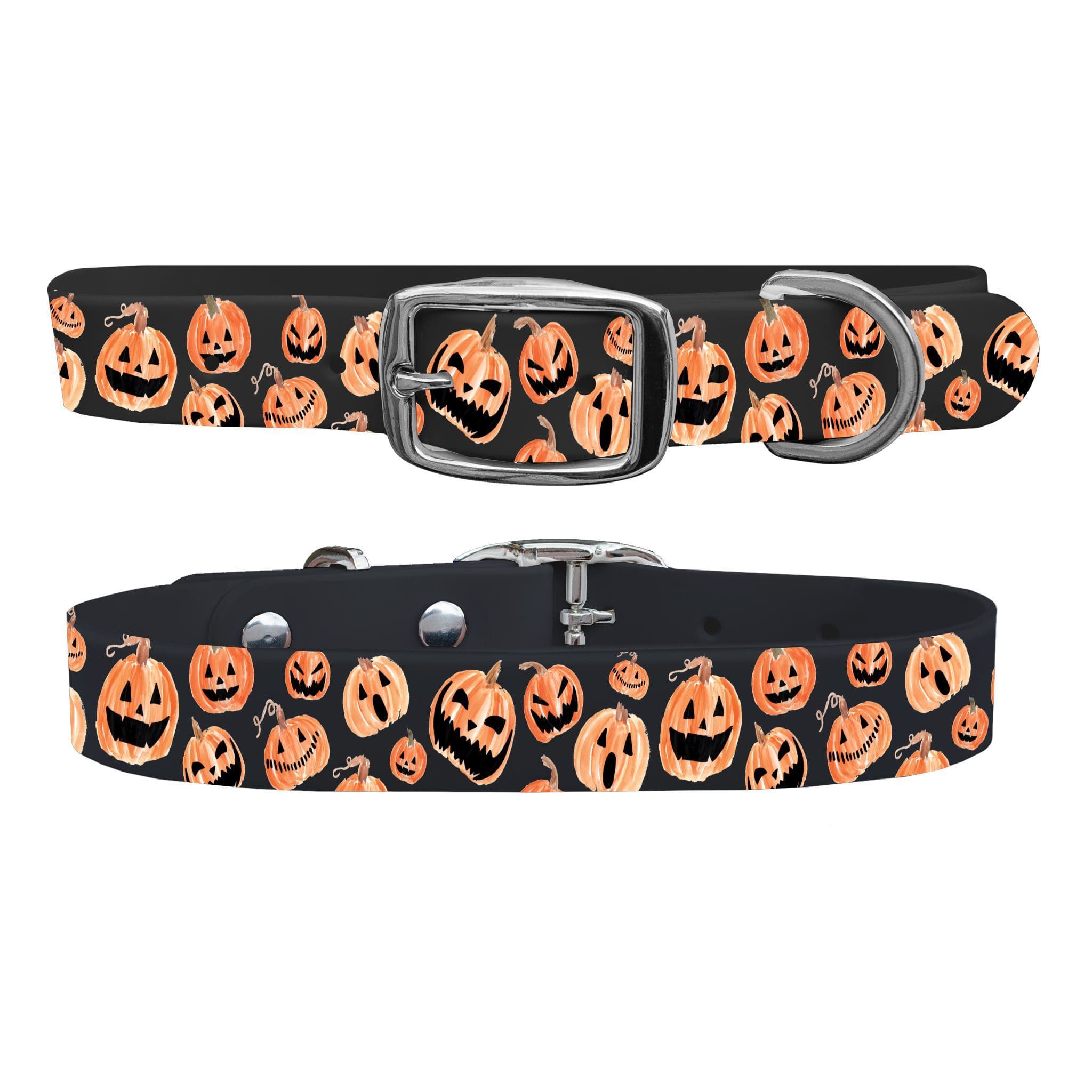 Jack-O-Lantern Dog Collar