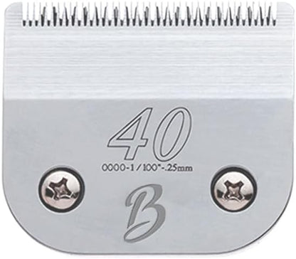 Detachable A Series 40 Blade Dog Grooming Clipper Blades Cuts Length 1/100" 0.25mm Japanese High Carbon Steel Dog Grooming Clipper Replacement Blade | Compatible A5 Series(B40)
