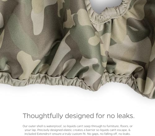 Pet Parents® Washable Dog Diapers (3pack) + Extendrs® of Durable Doggie Diapers, Premium Dog Diapers Female &amp; Male (X-Large, Camo)