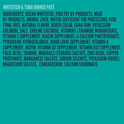 A Strong Heart Canned Wet Cat Food, Whitefish &amp; Tuna Dinner Paté - 5.5 oz Cans (Pack of 24), Made in The USA with Real Ocean Whitefish &amp; Tuna