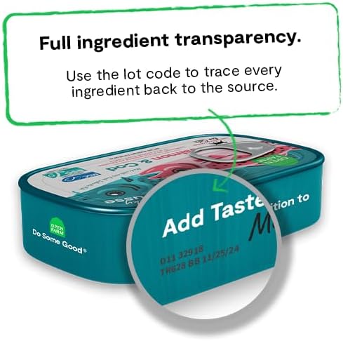 Open Farm, Canned Cat Food Topper, Silky Mousse Made with 95% Responsibly Sourced Icelandic Fish, Grain &amp; Legume Free, Salmon &amp; Cod Recipe, 3.17oz Cans (Pack of 17)