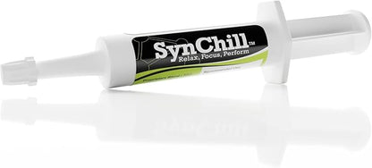 SynChill Oral Horse Calming Gel, 100% Natural &amp; Nutritional Supplement, Lab Proven Results, Designed for Focus &amp; Performance, Approved by Olympic Professionals &amp; Veterinarians, Made in USA - 1 Pack