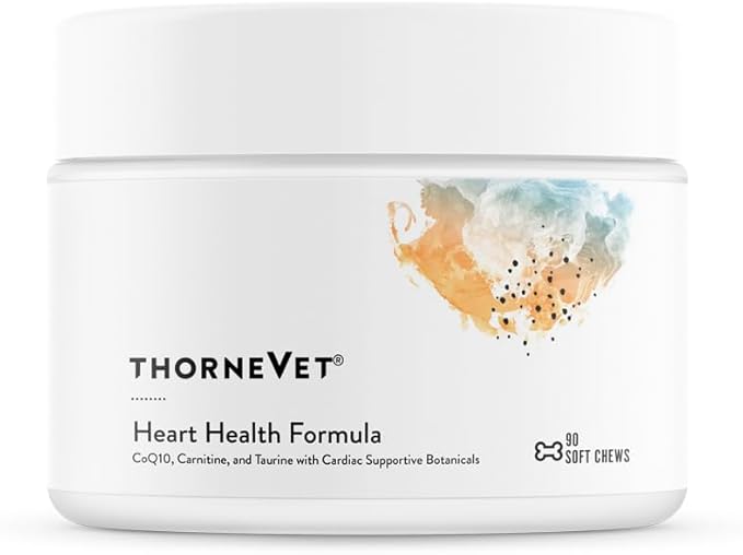 ThorneVET Heart Healthy Formula – Cardiovascular Support for Dogs &amp; Cats, 90 Soft Chews