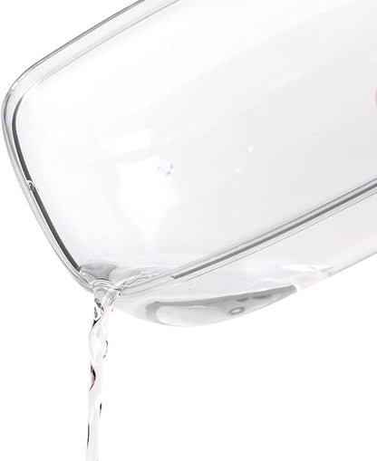 BUCATSTATE Hamster Sand Bath Container Large Hamster Toilet with Scoop Set Dust Bust Accessories for Small Animals (Transparent, Medium)