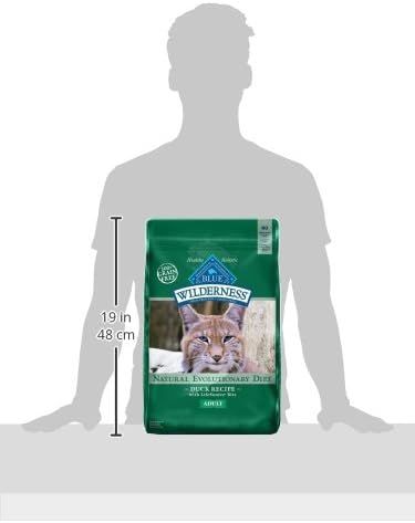 Blue Buffalo Wilderness Healthy Adult Dry Cat Food, Supports Health and Wellness, High-Protein &amp; Grain-Free, Duck, 11-lb Bag
