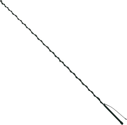 Weaver EquineWeaver Leather Stock Whip with Rubber Handle and 10" Popper, Green/White