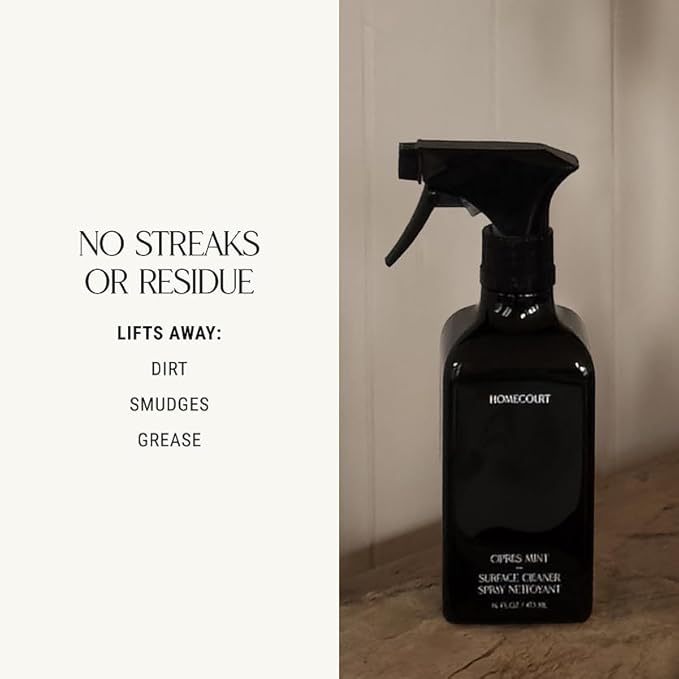 Homecourt All-Purpose Surface Cleaner Spray, Lifts Away Dirt, Smudges &amp; Grease, For Bathroom, Kitchen &amp; more, Clean Formula, Neroli Leaf, 16 fl oz