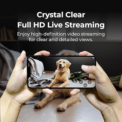 Waggle Dog Temperature Monitor &amp; Pet Camera Bundle for RVs - Portable WiFi Cam (128GB) with Motion Alert &amp; Remote Access | Watch Pets While Travelling