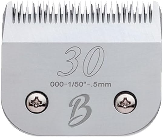 Detachable A Series 30 Blades for Dog Grooming Cuts 1/50" - 0.5mm Japanese High Carbon Steel Dog Clipper Blades &amp; 30 Blade Dog Grooming (Compatible A5 Series Clippers for Dogs Cat (B30)