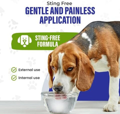 Colloidal Silver for Dogs &amp; Cat Wound Care, Immune Support &amp; Skin Solution - All Pet Health Care for Itch, Sores, Wounds, Hotspots &amp; More with Syringe (32 oz)