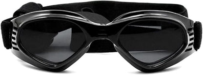 LECONPET Small Dog Sunglasses Waterproof Windproof UV Protection Pet Sunglasses Dog Goggles for Doggy Puppy Cat (Black)