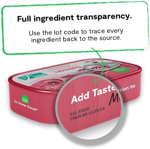 Open Farm, Canned Cat Food Topper, Silky Mousse Made with 95% Responsibly Sourced Icelandic Fish, Grain &amp; Legume Free, Salmon Recipe, 3.17oz Cans (Pack of 17)