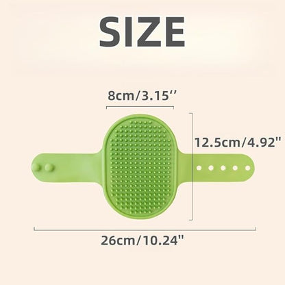 4-Pack Silicone Cat Brush Set, Pet Scratcher and Massager – Adjustable Pet Deshedding Brush, Bath Brush for Cats and Dogs, Suitable for Furniture Legs &amp; Corners (4PCS (2 Yellow + 2 Green))