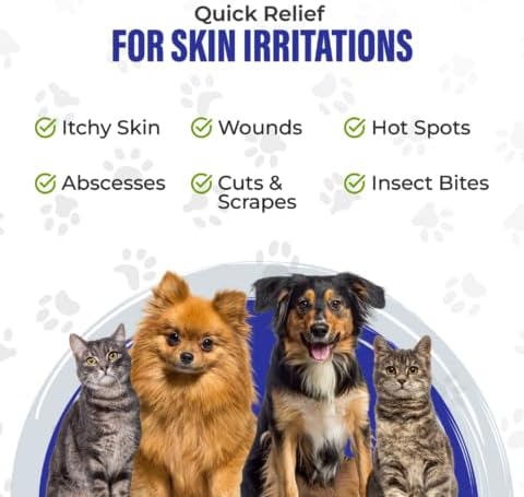 Colloidal Silver for Dogs &amp; Cat Wound Care, Immune Support &amp; Skin Solution - All Pet Health Care for Itch, Sores, Wounds, Hotspots &amp; More with Syringe (32 oz)