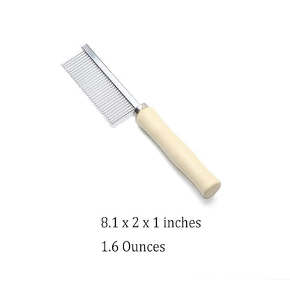 Wooden Handle Grooming Comb for Dogs Cats Pet