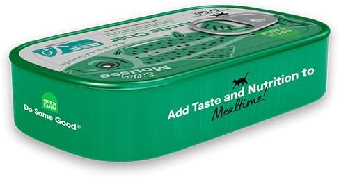 Open Farm, Canned Cat Food Topper, Silky Mousse Made with 95% Responsibly Sourced Icelandic Fish, Grain &amp; Legume Free, Arctic Char Recipe, 3.17oz Cans (Pack of 17)
