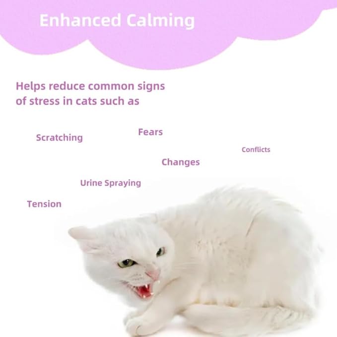 Calming Pheromone Diffuser Kit for Cats, Reduces Fighting, Spraying &amp; Scratching (48 mL)