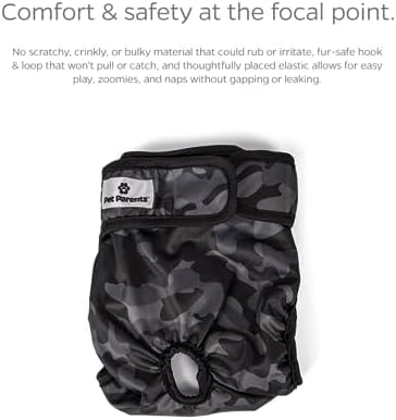 Pet Parents® Washable Dog Diapers (3pack) + Extendrs® of Durable Doggie Diapers, Premium Dog Diapers Female &amp; Male (X-Large, Camo)