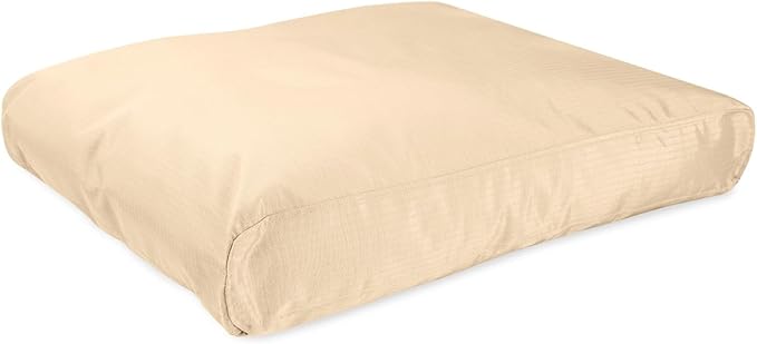K9 Ballistics Tough Rectangle Pillow Large Dog Bed - Removable Cover, Washable, Durable &amp; Water Resistant Dog Bed Made for Large Dogs 40"x34" Sandstone