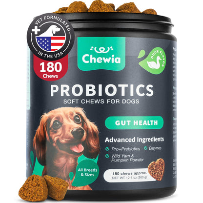 Probiotics for Dogs Digestive Enzymes Gut Health Pumpkin &amp; Yeast Powder