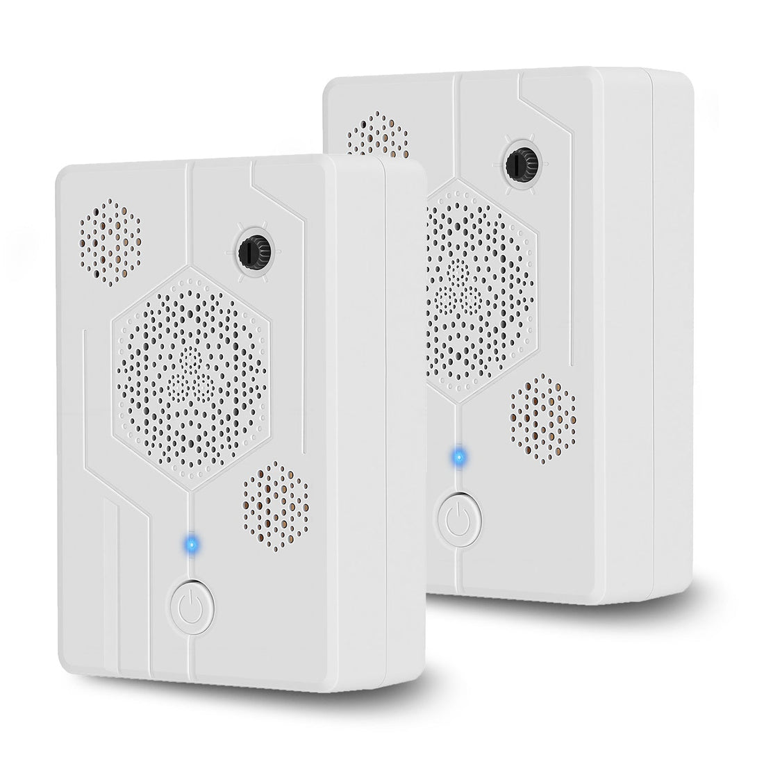2Pack 2026 Upgraded Rechargeable Ultrasonic Bat Repellent Indoor Outdoor Bird Mouse Dog Deterrent Device with 3 Ultrasonic Speakers for Attic Porch Ho