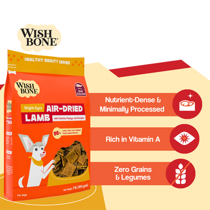 Wishbone Air-Dried Lamb Recipe Dog Food - 454g