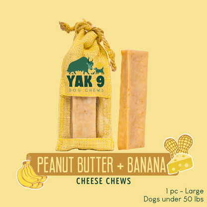 Peanut Butter &amp; Banana Chews for Dogs