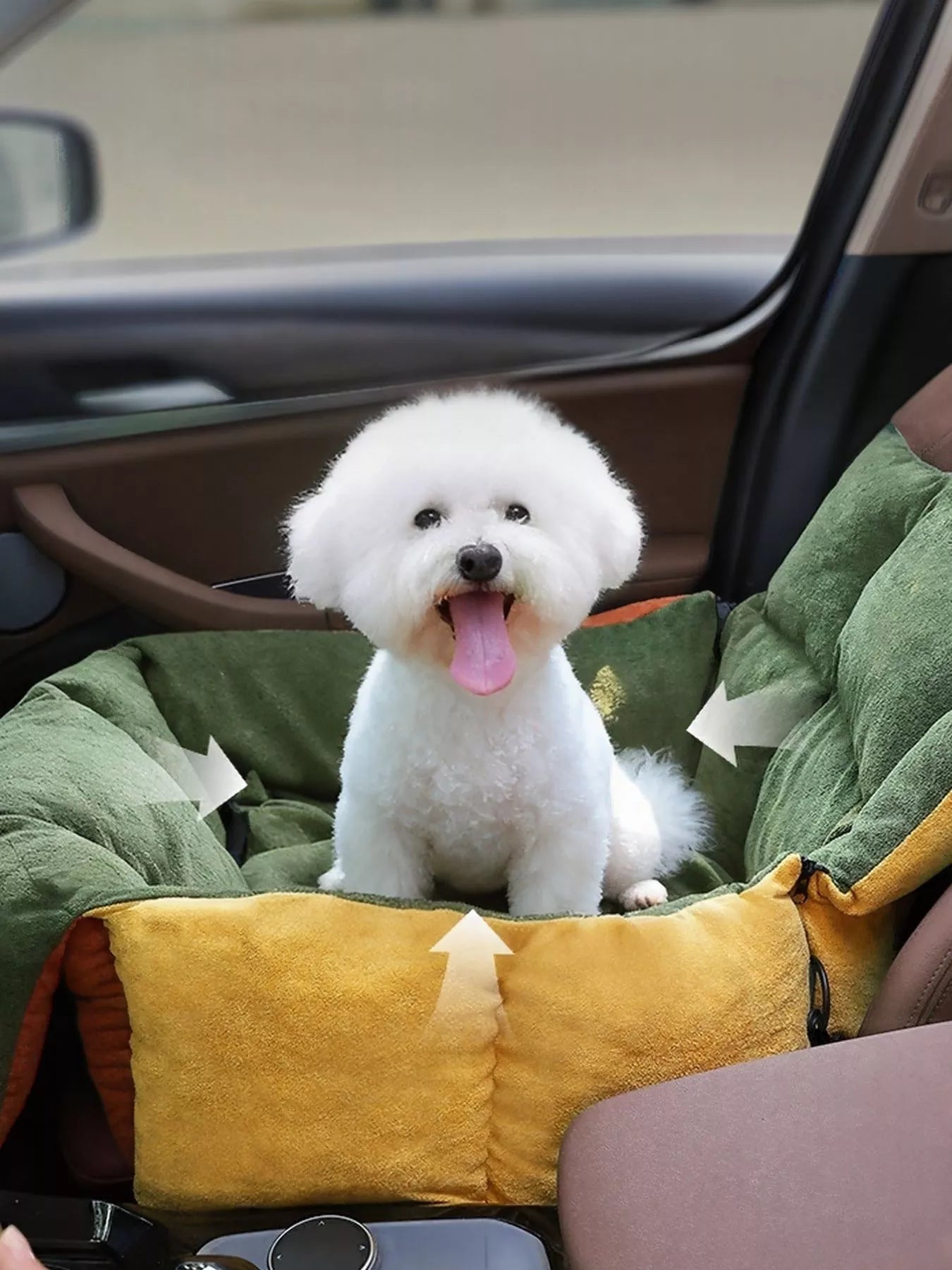 Comfortable &amp; Secure Pet Car Seat Bed
