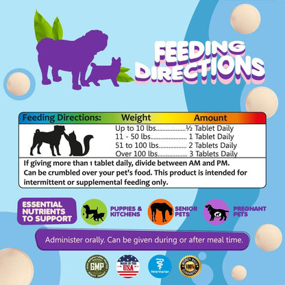 Prenatal Vitamins for Dogs &amp; Cats 60 Pills Folic Acid &amp; Minerals