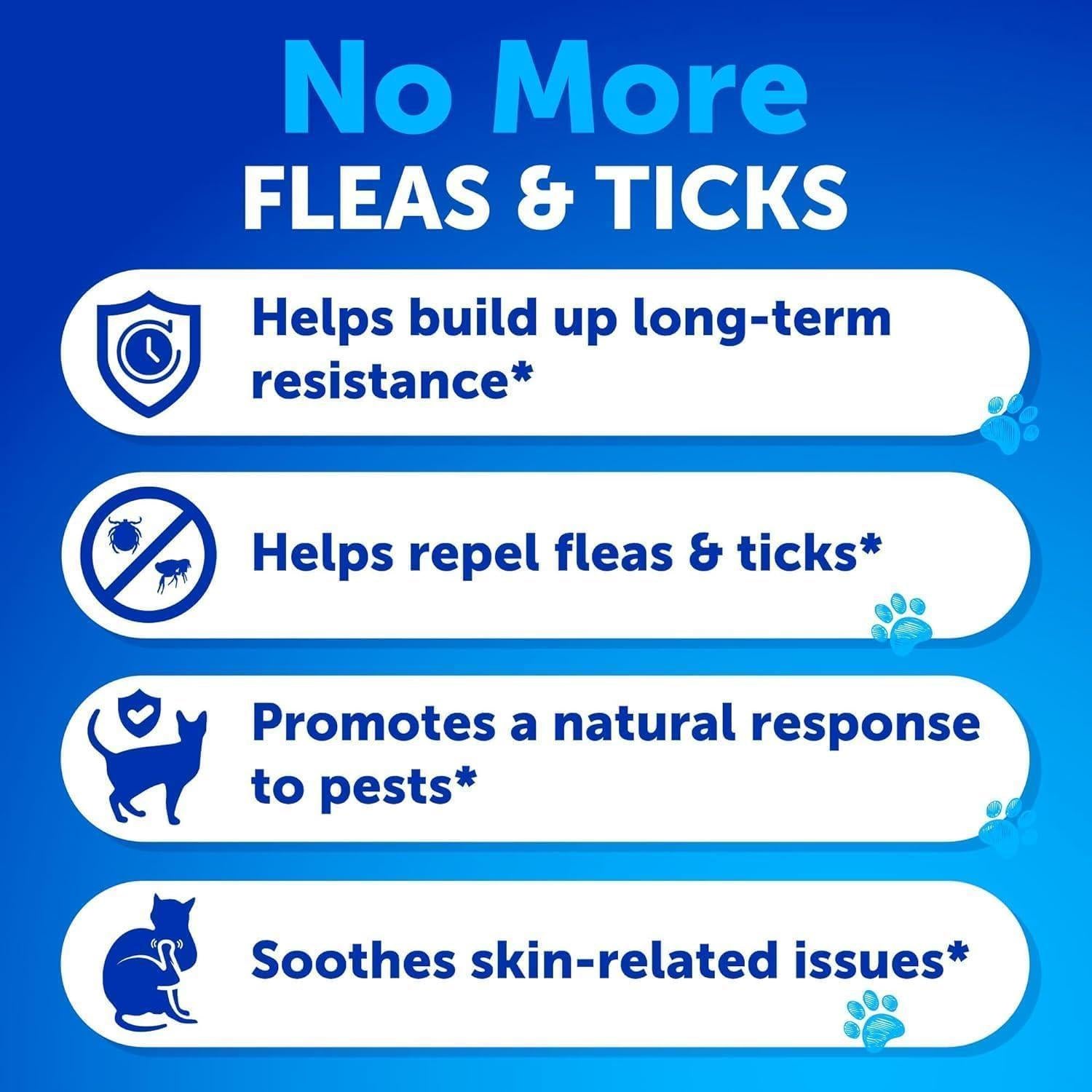 Flea &amp; Tick Chews for Cats &amp; Kittens 135 Count Daily Oral Skin &amp; Coat