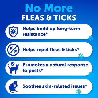 Flea &amp; Tick Chews for Cats &amp; Kittens 135 Count Daily Oral Skin &amp; Coat