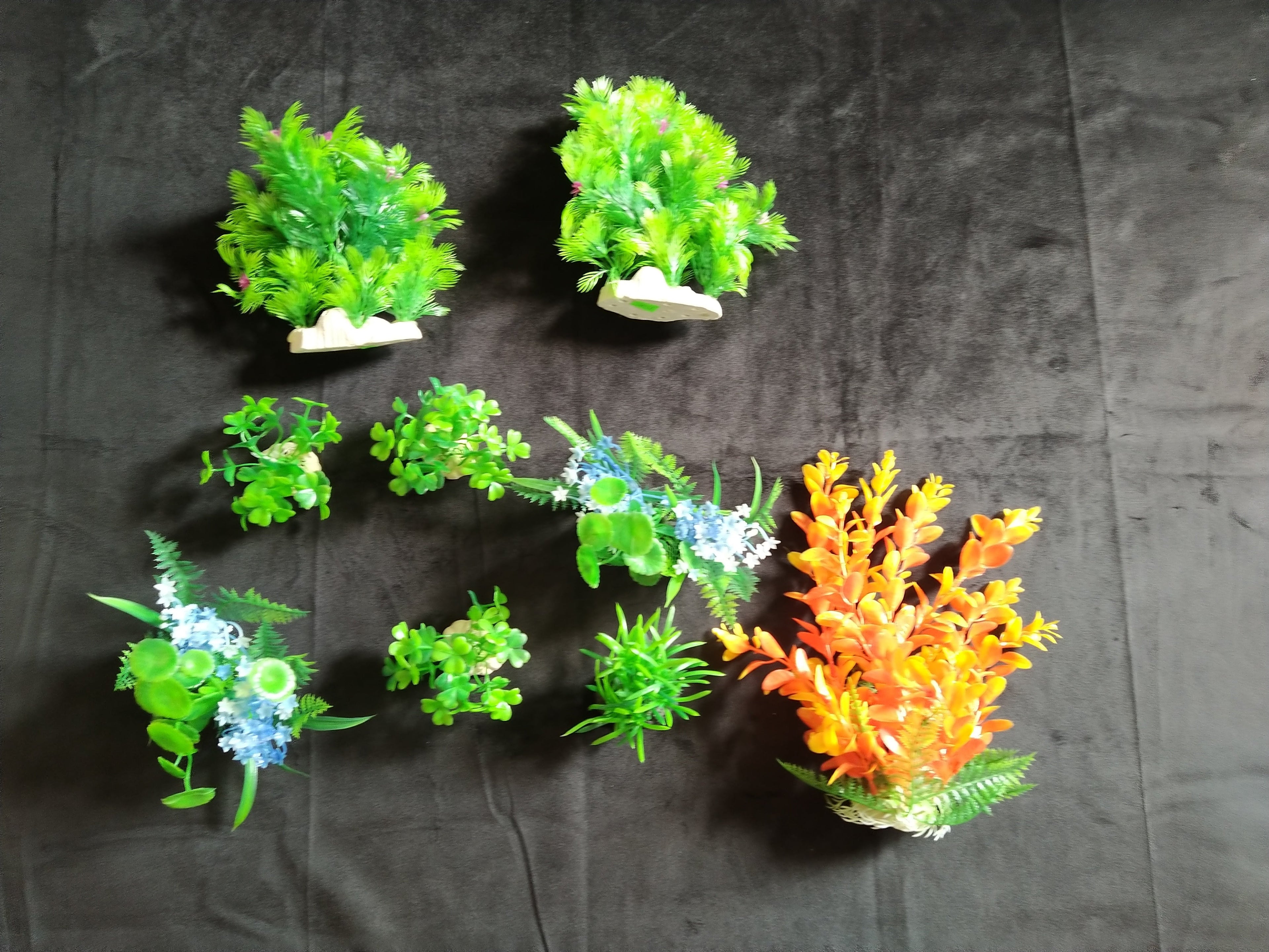 Premium Artificial Aquarium Plant Package for Fish Tank, 20 -40 Gallon Pack 2