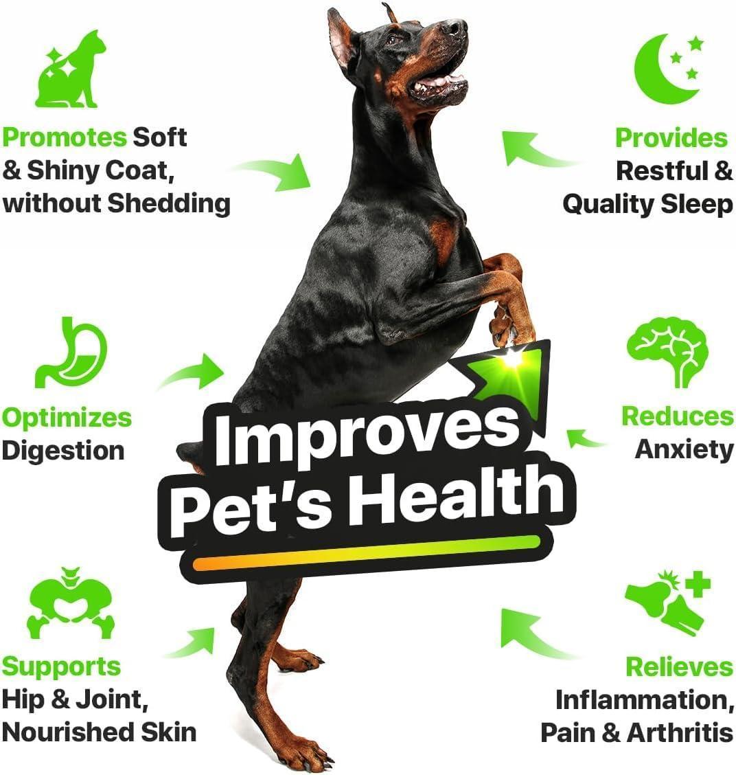 Hemp &amp; Salmon Oil for Dogs Omega 3-6-9 Skin &amp; Coat 1 fl oz
