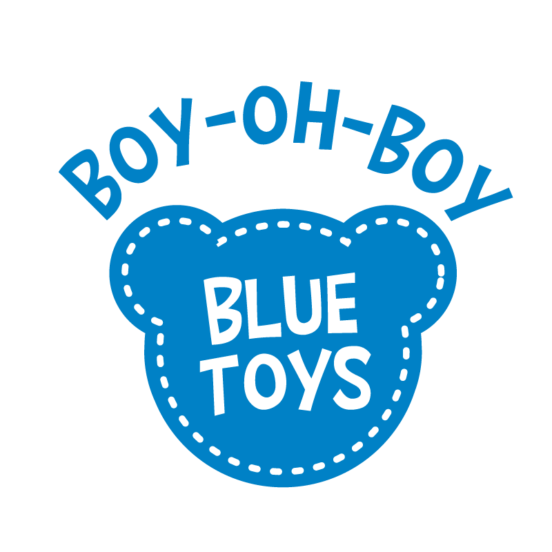 Boy-oh-Boy Blue Dog &amp; Puppy Toys: Choose Squeak or No Squeak / All Sizes