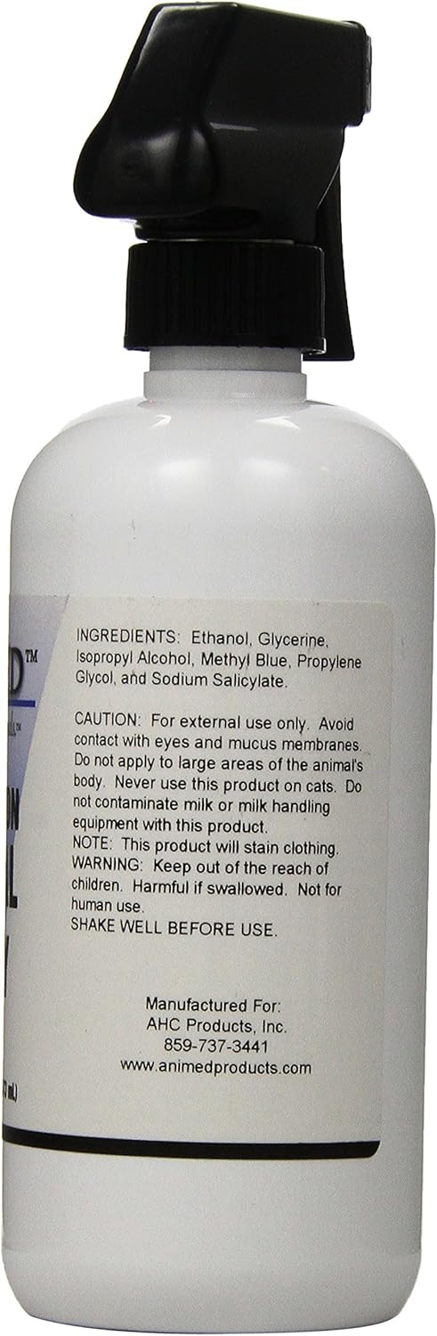 AniMed Blue Lotion Spray 16 oz – Multi-Animal Skin &amp; Coat Care – Horses, Dogs, Livestock