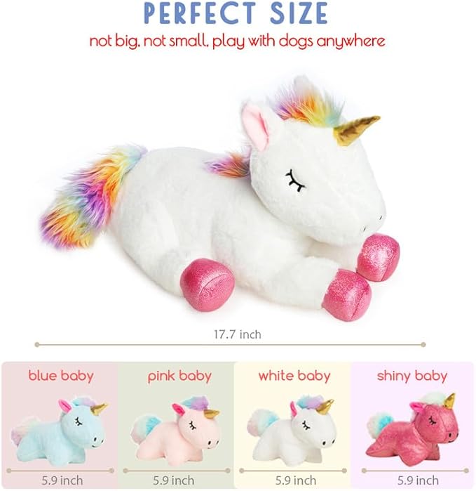 5 Pieces Unicorn Toys Stuffed Animals for Girls, 1 Mommy Unicorn with 4 Babies, Soft Plush Unicorn Toys Gifts for Girls 3 4 5 6 7 8 9 Years, Kids, Children, Christmas, Birthday, Valentine&