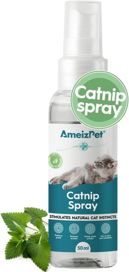 Catnip Spray for Cats, Cat Scratching Sprays, Transparent Cat &amp; Kitten Behaviour Spray 50 ml (1.69 Oz)