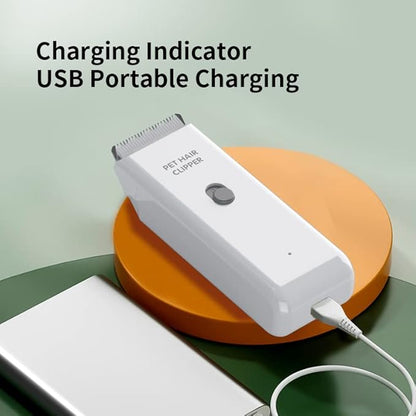 Replaceable Charging Cable&amp;Standard Size Ceramic Blade Set,Pet Dog Hair Clipper Cat Trimmer Used Blade