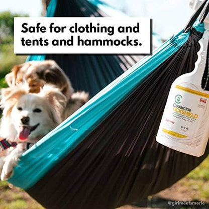 Cedarcide Extra- Strength Tickshield | Deep Woods Cedar Oil Tick &amp; Mosquito Repellent Spray Kills &amp; Repels Ticks, Fleas, Chiggers and Mosquitoes| For People &amp; Pets | Natural Essential Oils | 4 Oz