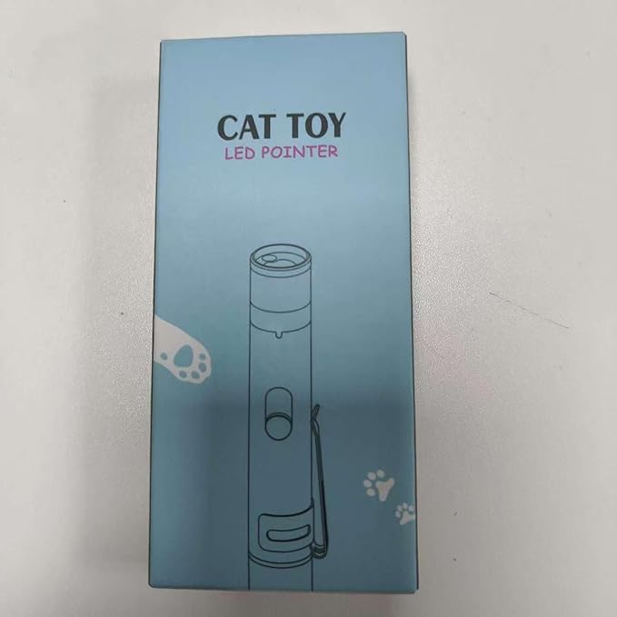 Cat Toys, 2 Pieces, USB Rechargeable Interactive Cat Mouse Toys, 3 Light Modes &amp; 5 Adjustable Patterns, Portable Kitten Toy for Indoor Cats &amp; Dogs, Training &amp; Exercise Fun