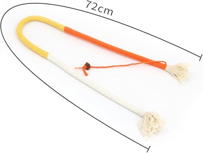 Cat Toys for Indoor Cats, 3 Catnip Fish Kicker with Little Bell Sound and Bonus Rope Toy, Soft and Durable Interactive Cat Fish for Kitten Exercise, Teething, and Play