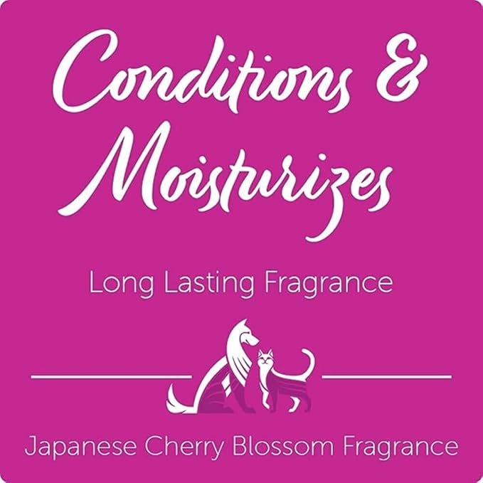 Nootie Daily Spritz Pet Conditioning Spray - Dog Conditioner for Sensitive Skin - No Parabens, Sulfates, Harsh Chemicals or Dyes - Revitalizes Dry Skin &amp; Coat, Japanese Cherry Blossom, 16 oz(473 ml)