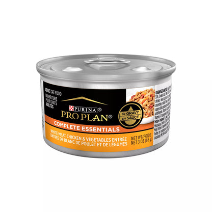 Pro Plan Complete Essentials White Meat Chicken &amp; Vegetable Entrée in Gravy Wet Cat Food (3oz)
